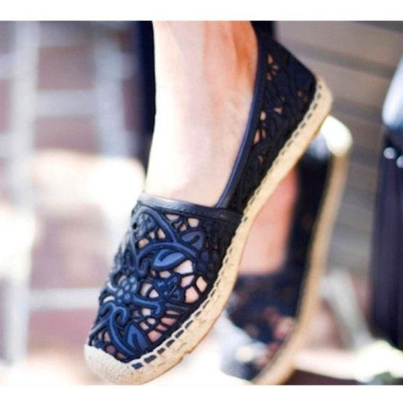 Tory Burch Lucia Lace Espadrille Flats - Picture 1 of 14